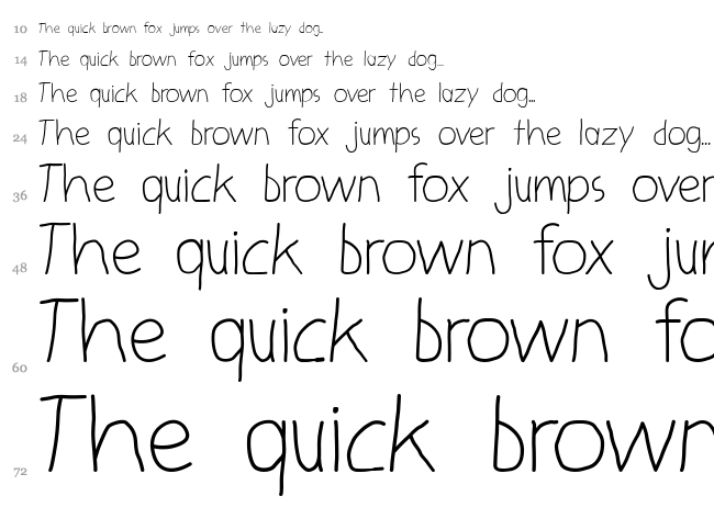 Kids Future font waterfall